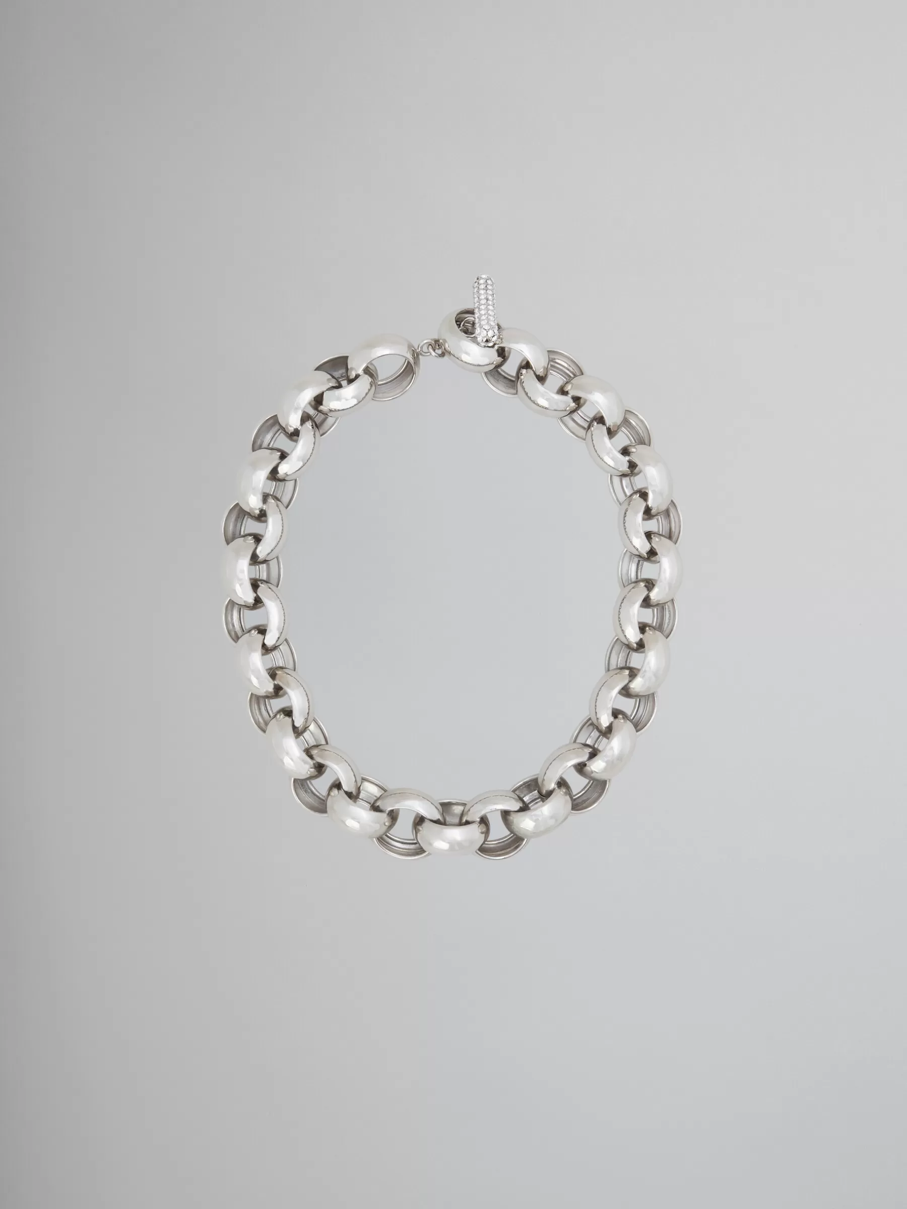 Marni Ring Choker With Rhinestone Clasp PALLADIUM Outlet