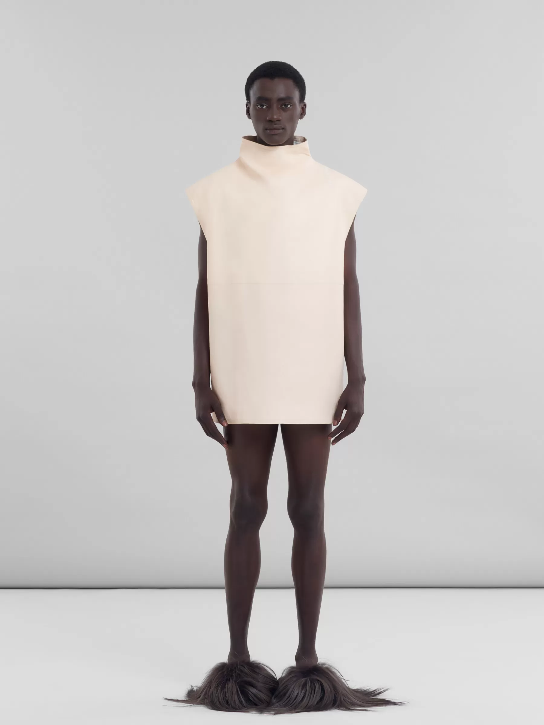 Marni Peach Nappa Leather Dress PALEPEACH Shop