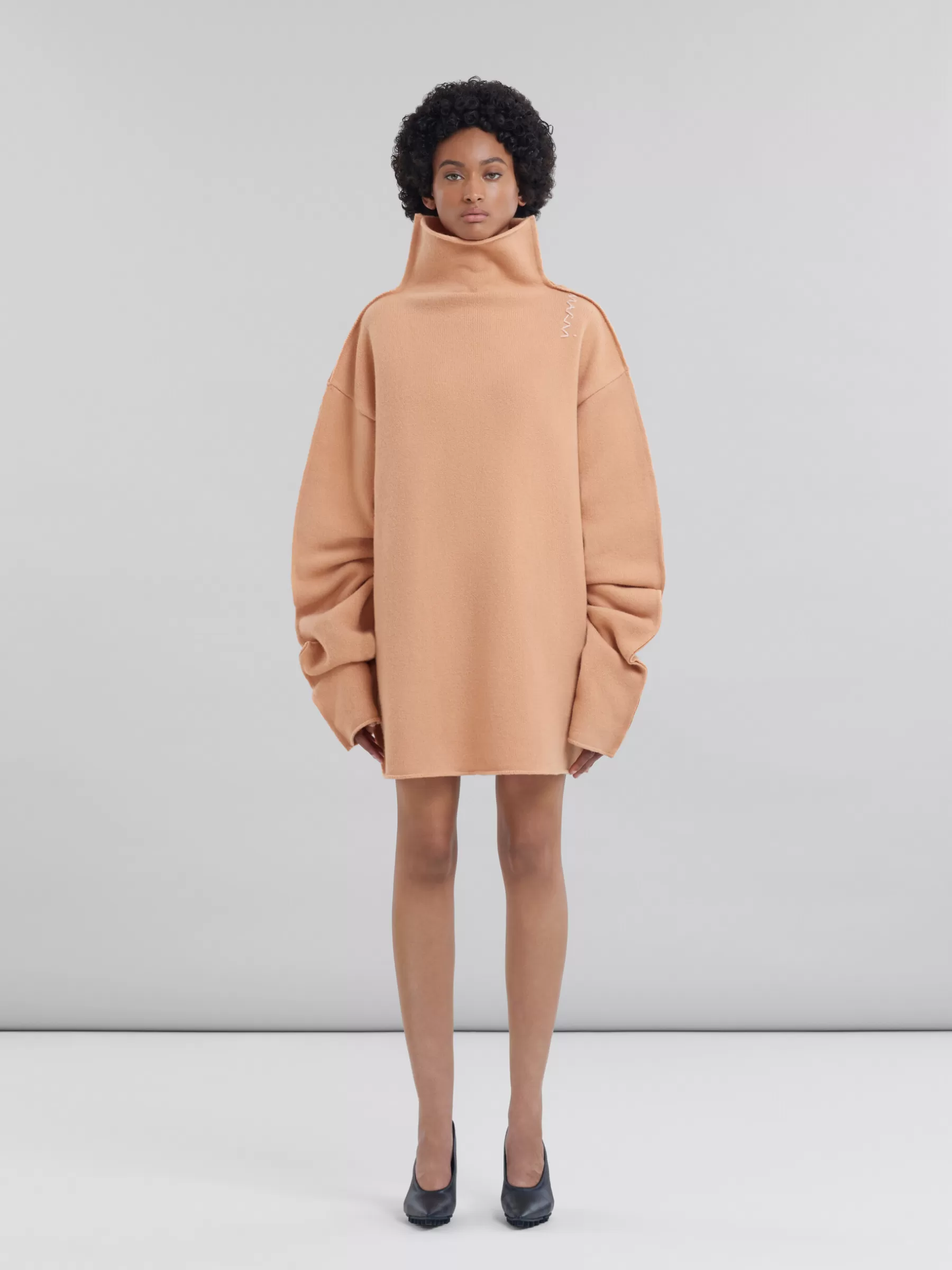 Marni Peach Pink Wool Sweater PALEPEACH Cheap