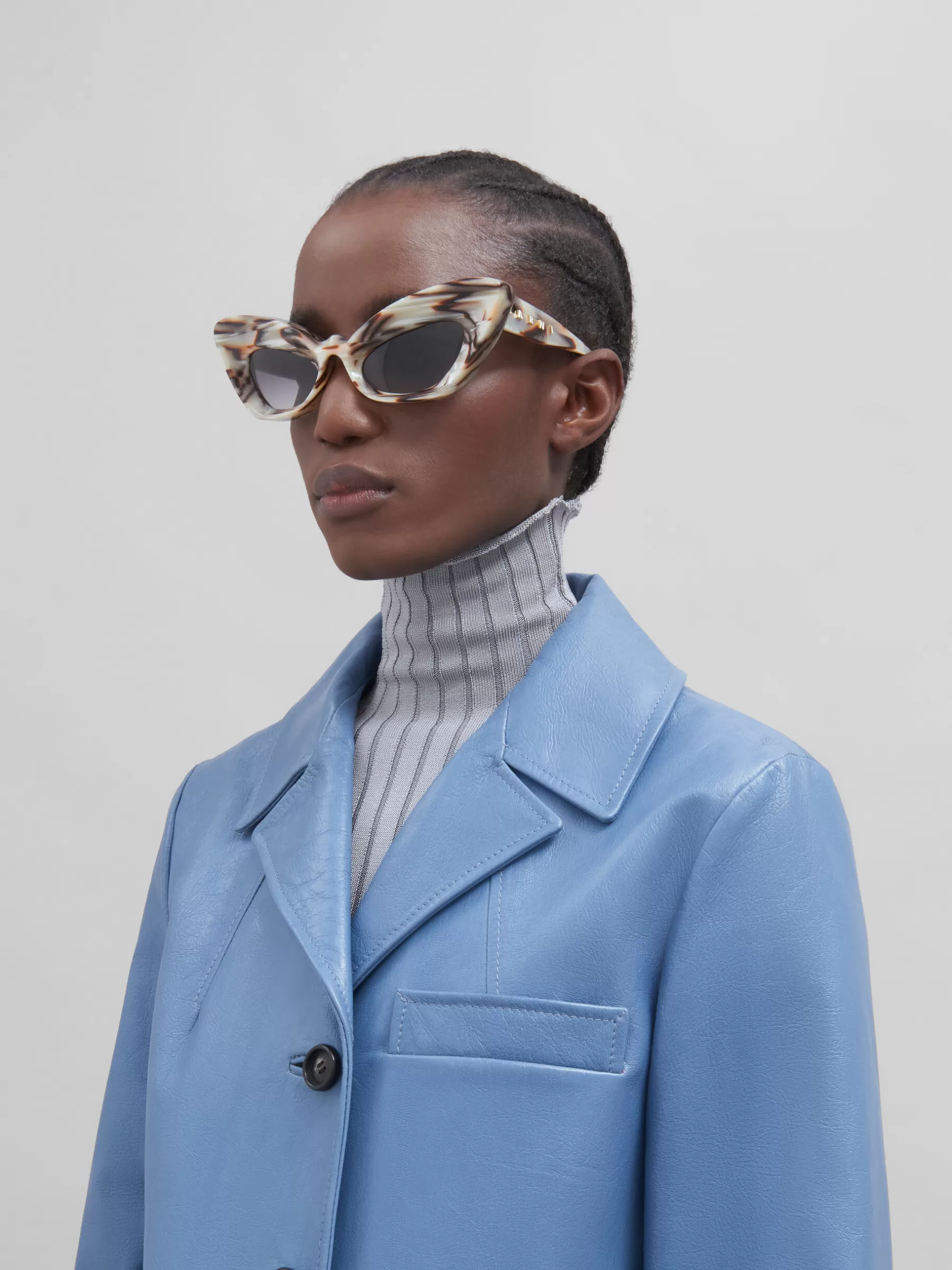 Marni Pearlescent Brown Caelicola Sunglasses Starshell Best