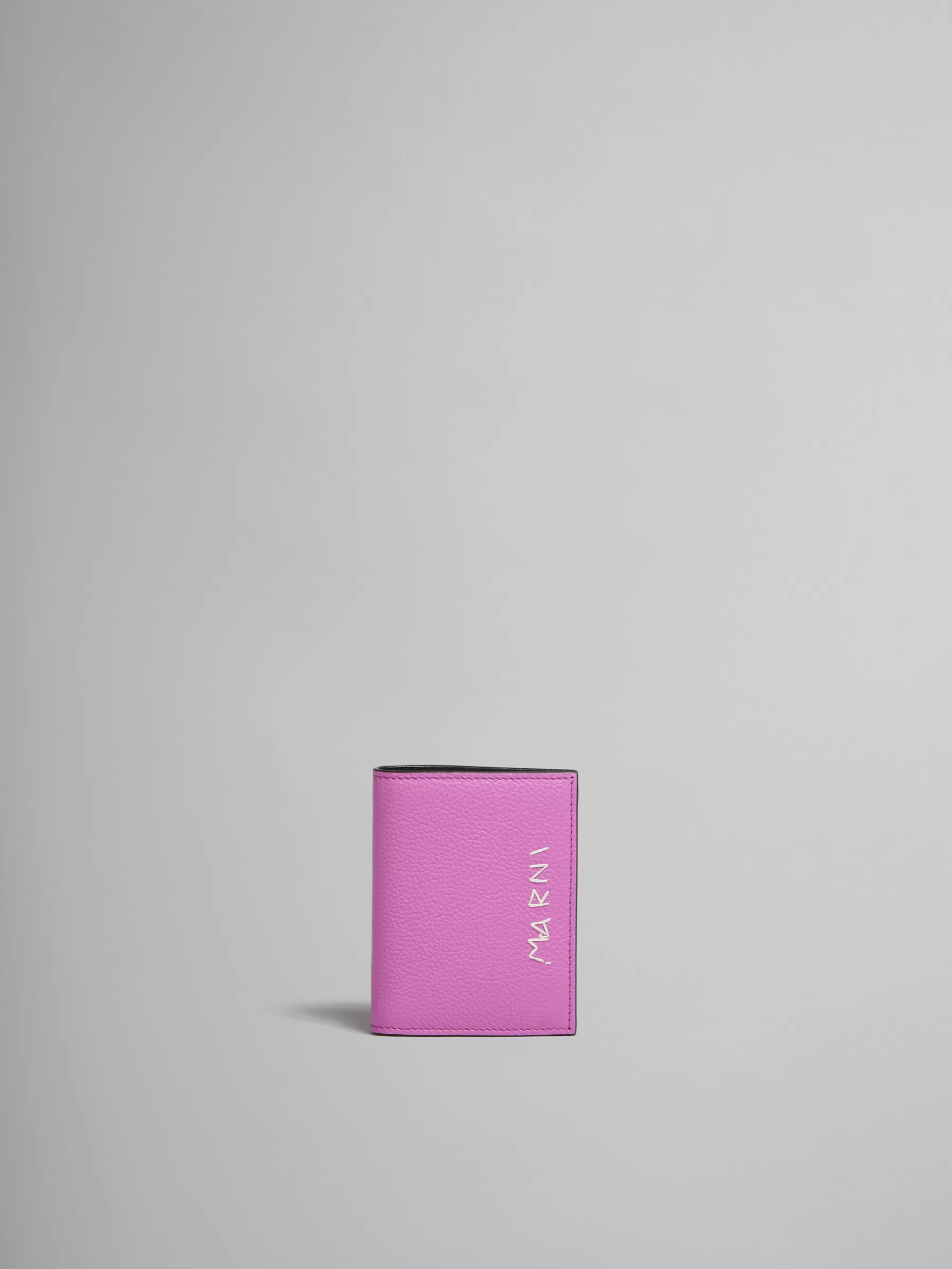 Marni Pink Leather Bifold Wallet With Mending CASSIS Best
