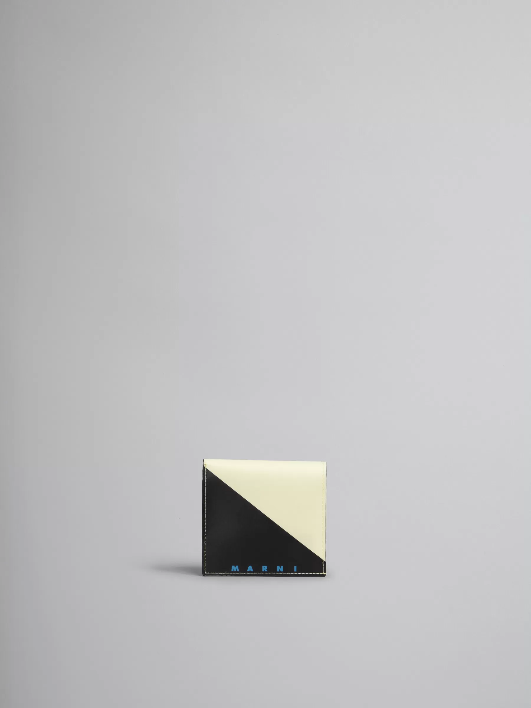Marni Purple And Blue Tribeca Bifold Wallet SHELL/BLACK Sale
