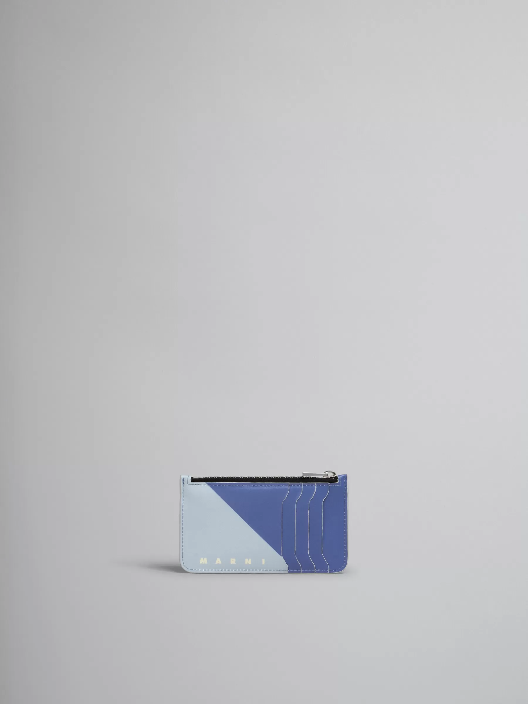 Marni Purple And Blue Tribeca Card Case PRUNE VIOLETT/ SODIUM Hot
