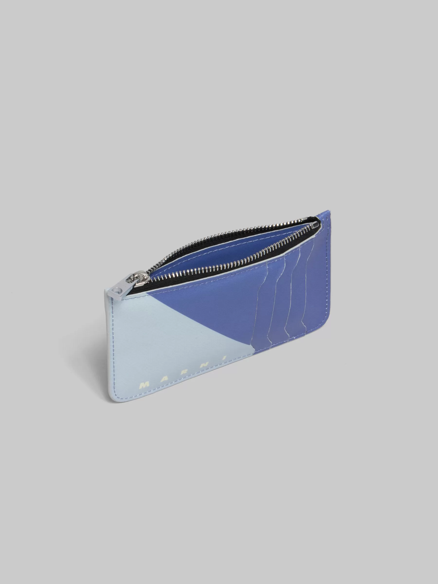 Marni Purple And Blue Tribeca Card Case PRUNE VIOLETT/ SODIUM Hot
