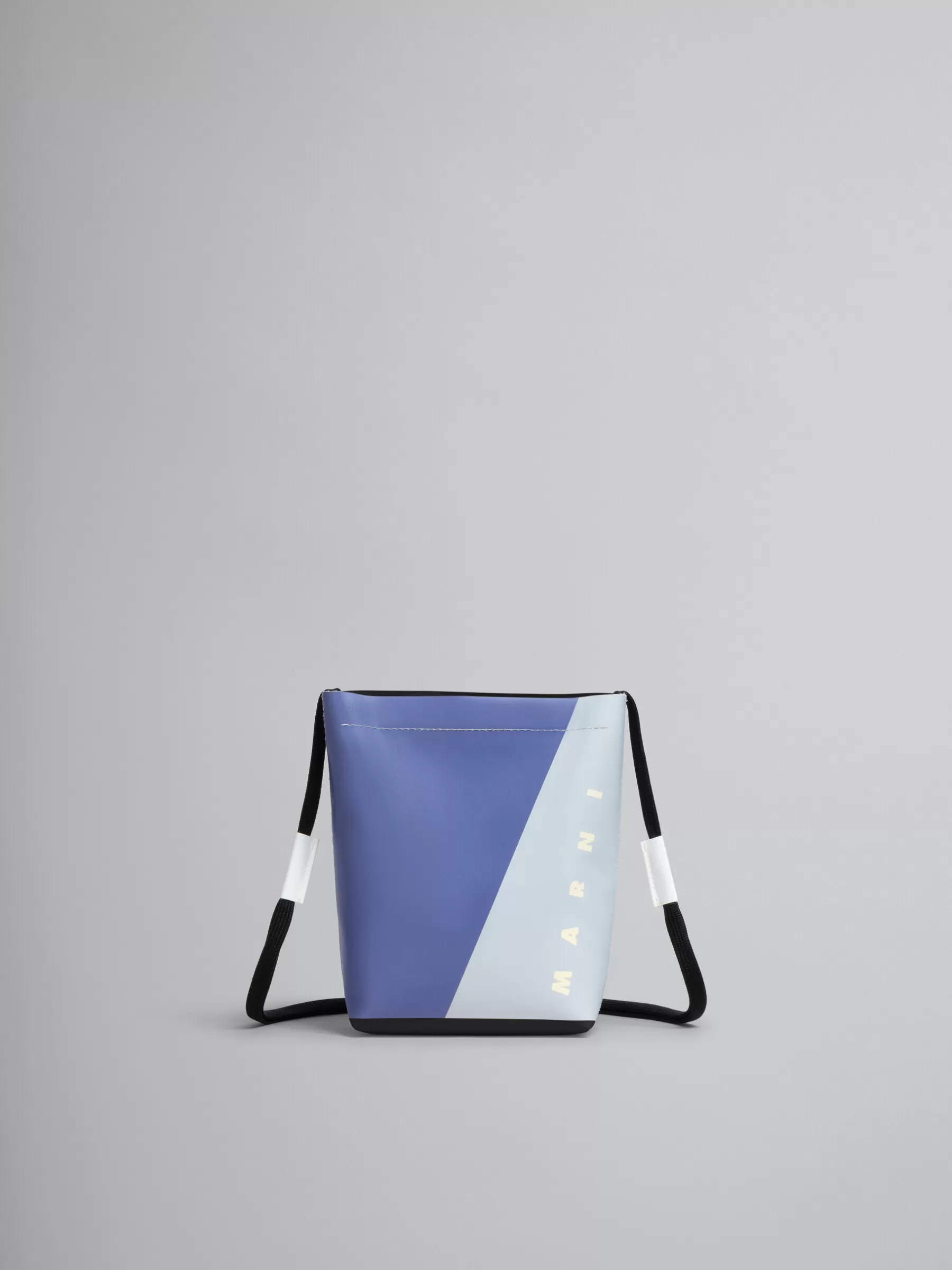 Marni Purple And Blue Tribeca Crossbody Bag With Shoelace Strap PRUNE VIOLETT/ SODIUM Store