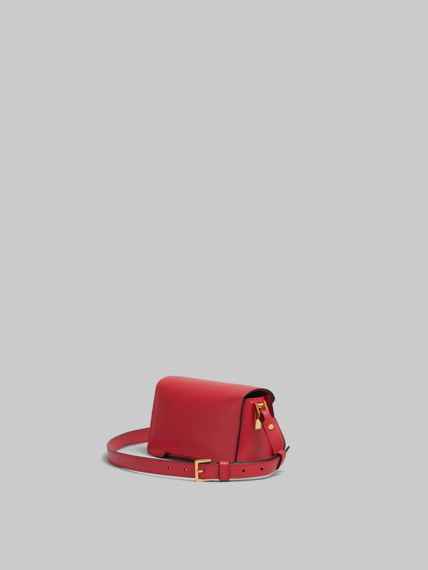 Marni Red Leather Trunkaroo Mini Shoulder Bag TULIP Clearance