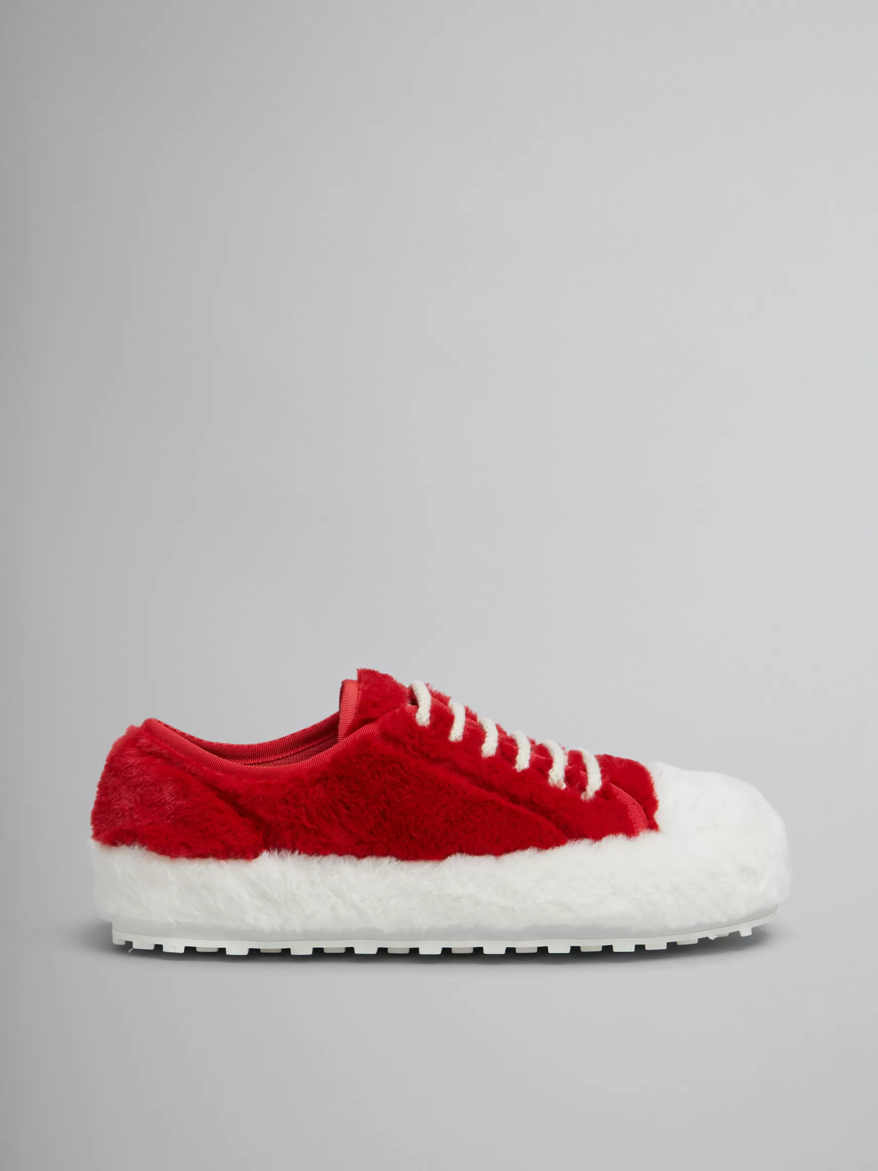 Marni Red Teddy Tennis Sneaker WHITE/RED Best Sale