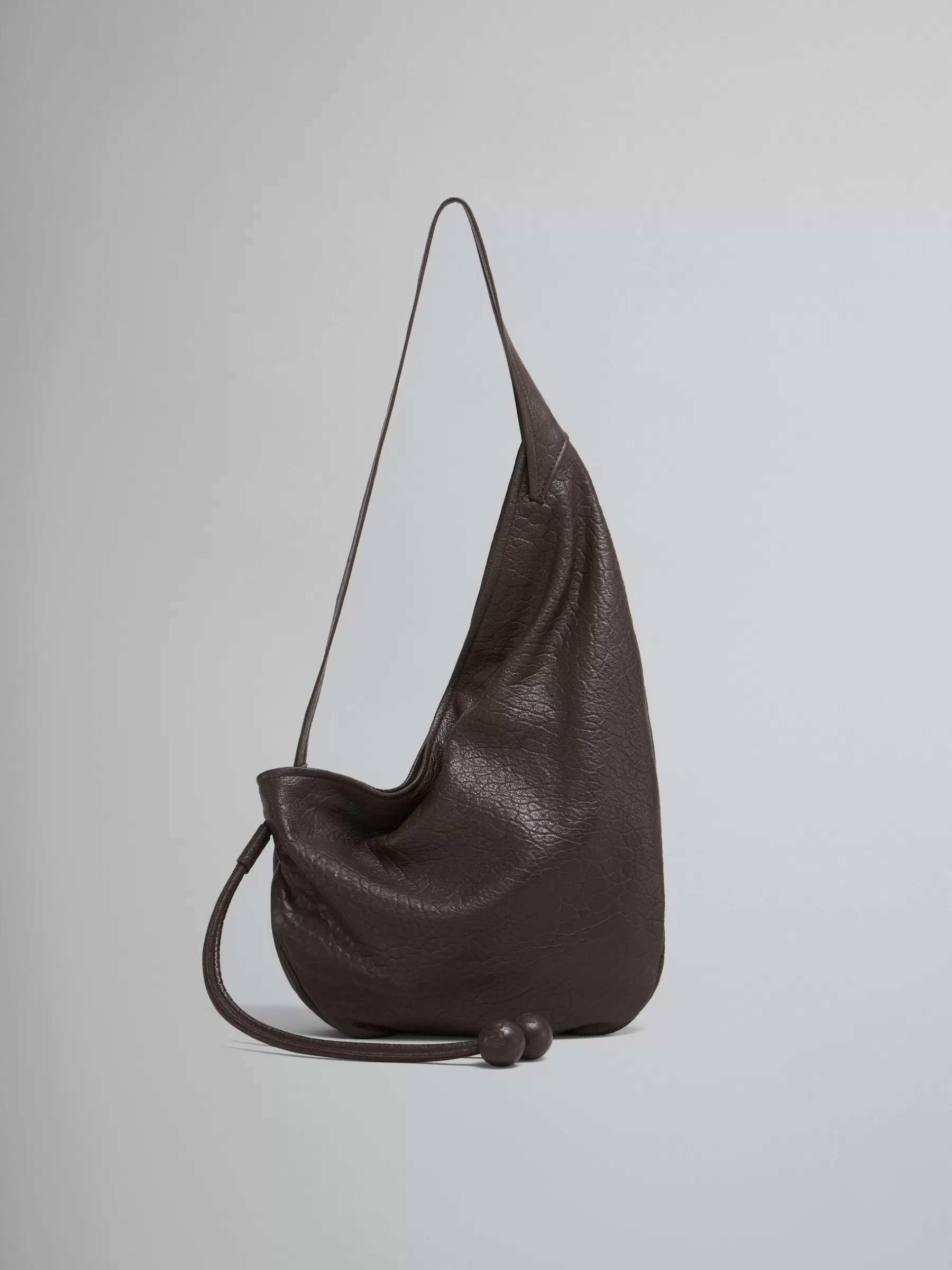 Marni Small Brown Nappa Hobo Bag COFFEE Store