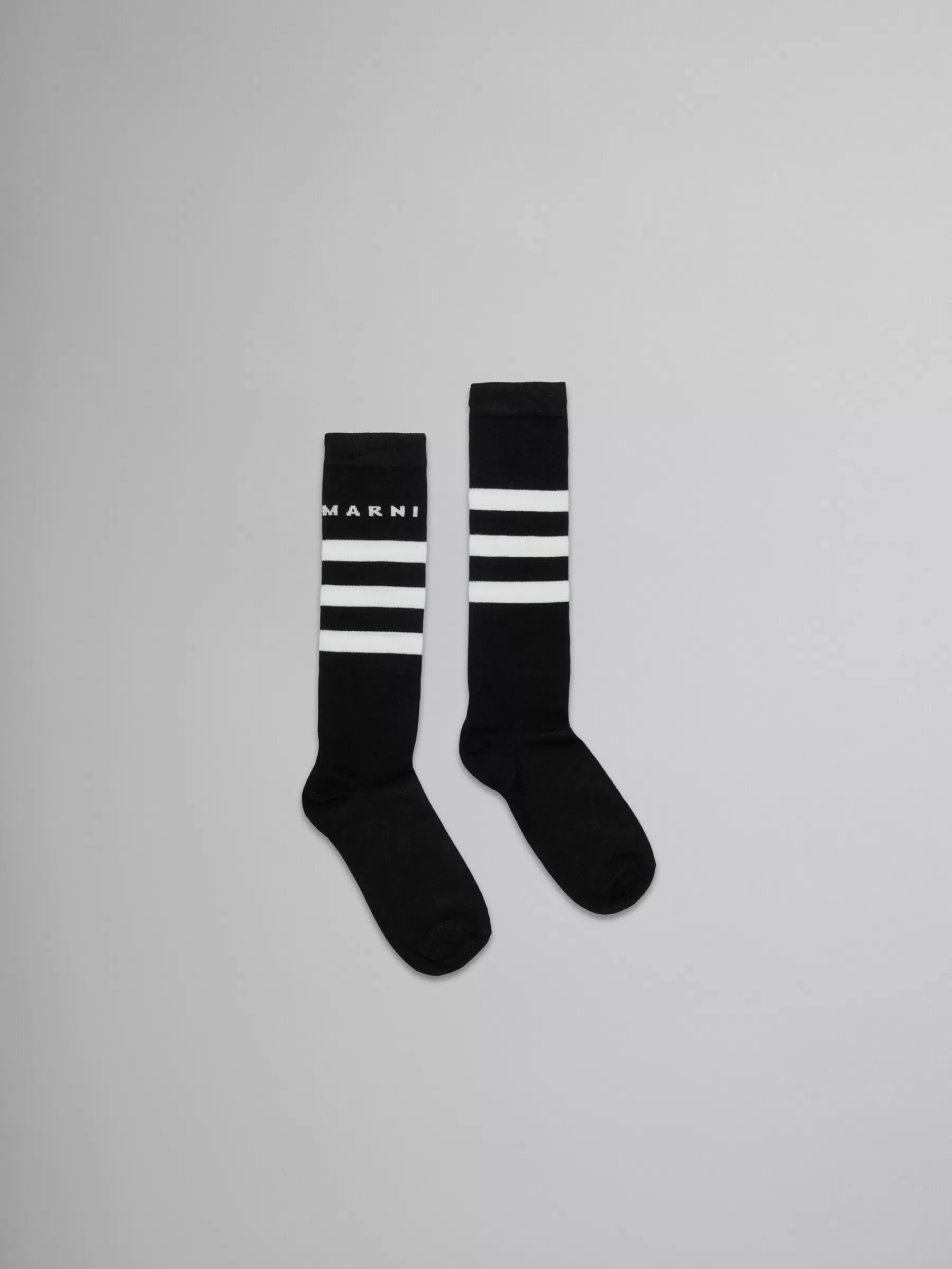 Marni Striped Cotton-blend Socks BLACK Sale