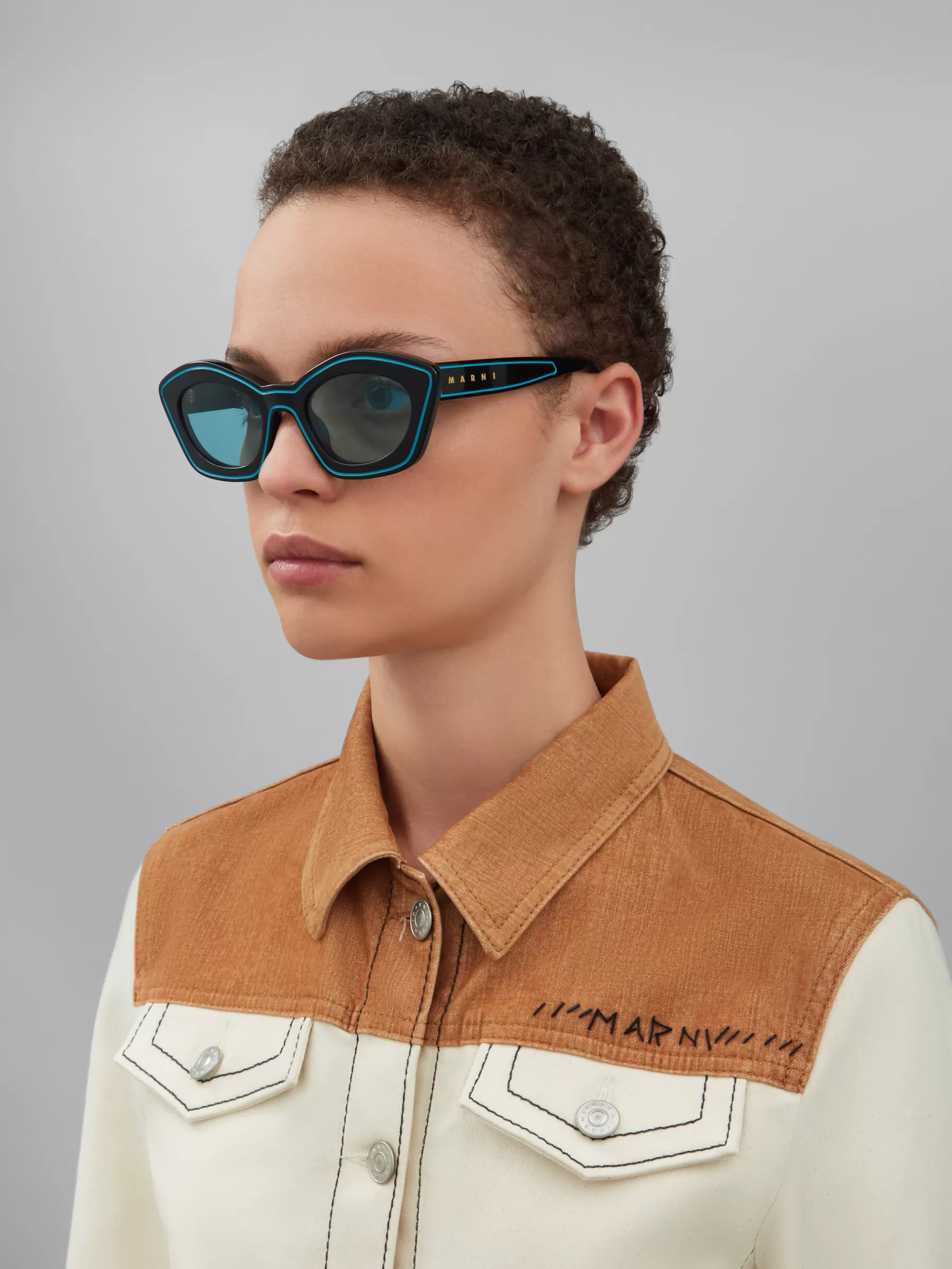 Marni Teal Kea Island Sunglasses BLUE Outlet
