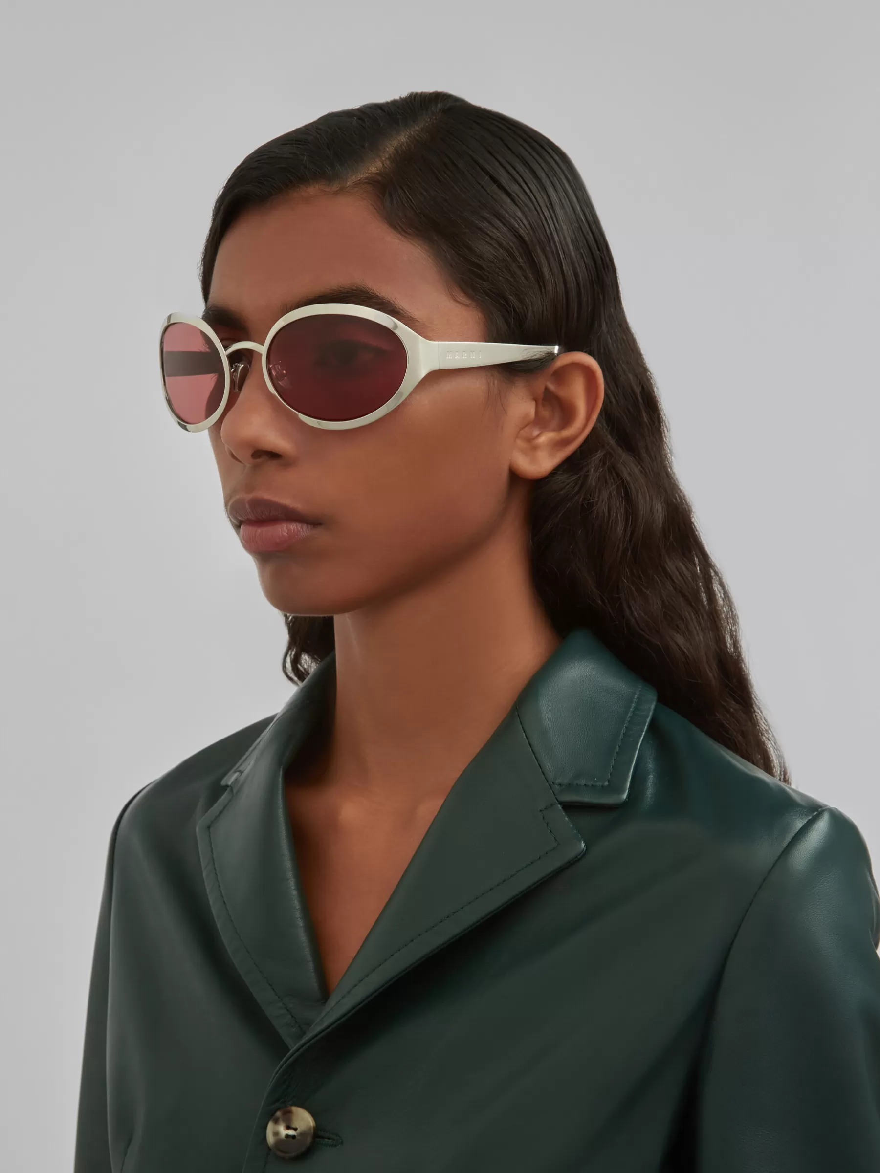 Marni To-Sua Sunglasses SILVER Flash Sale