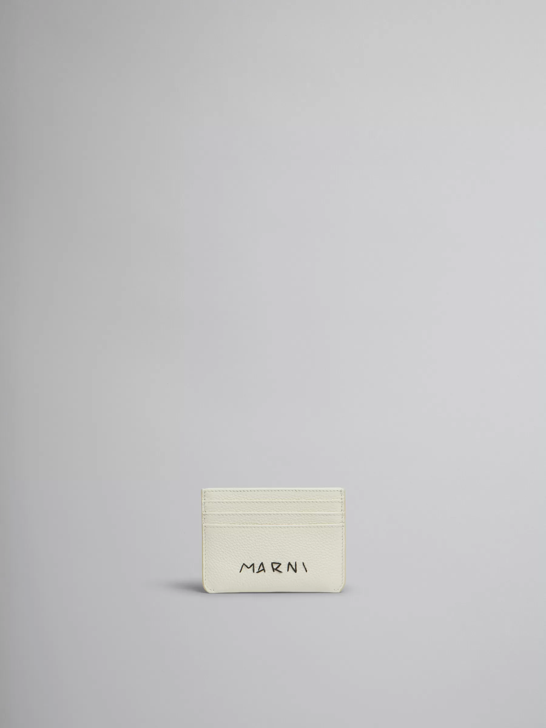 Marni White Leather Cardholder With Mending IVORY Fashion