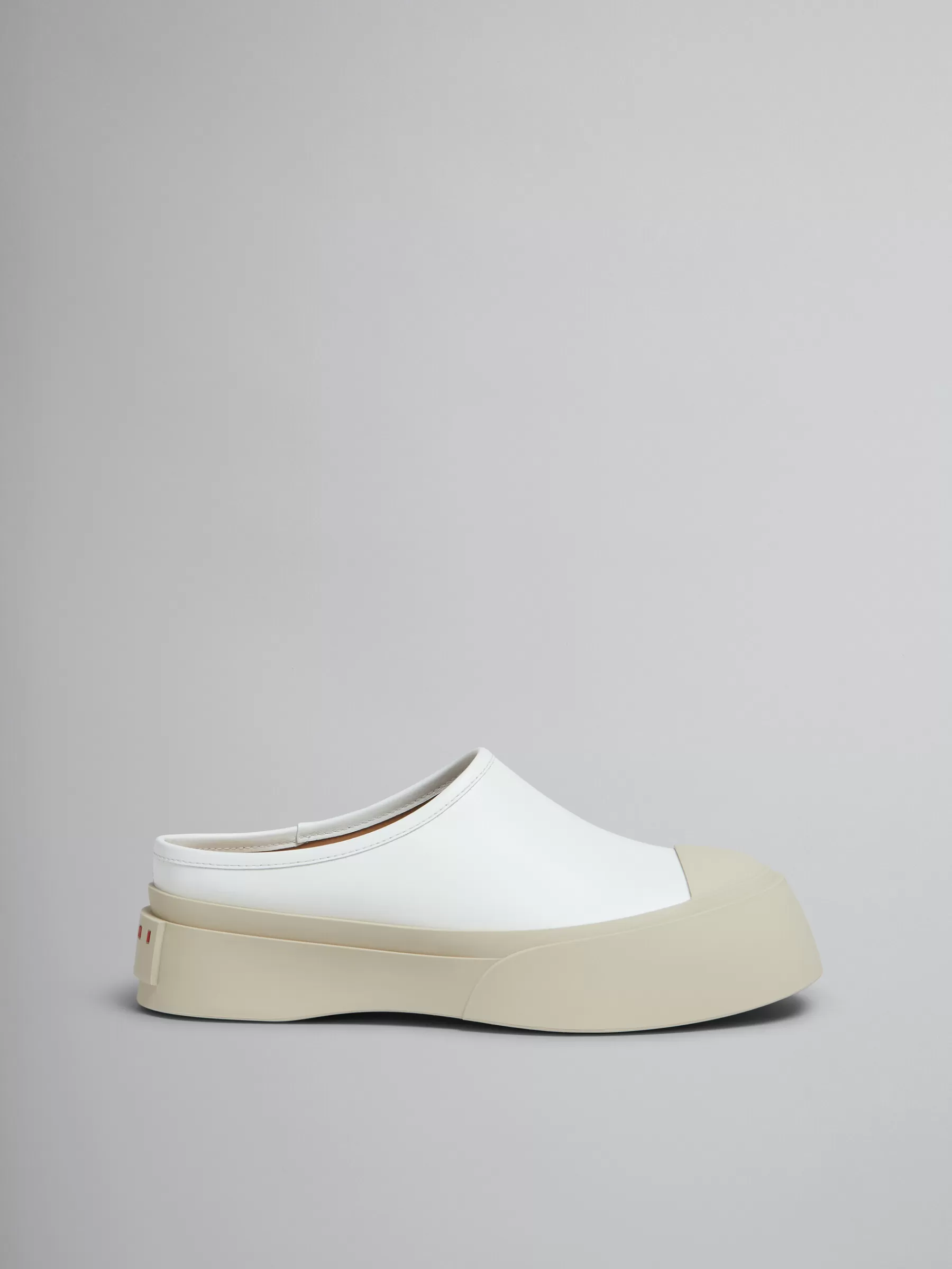 Marni White Leather Pablo Sabot LILYWHITE Online