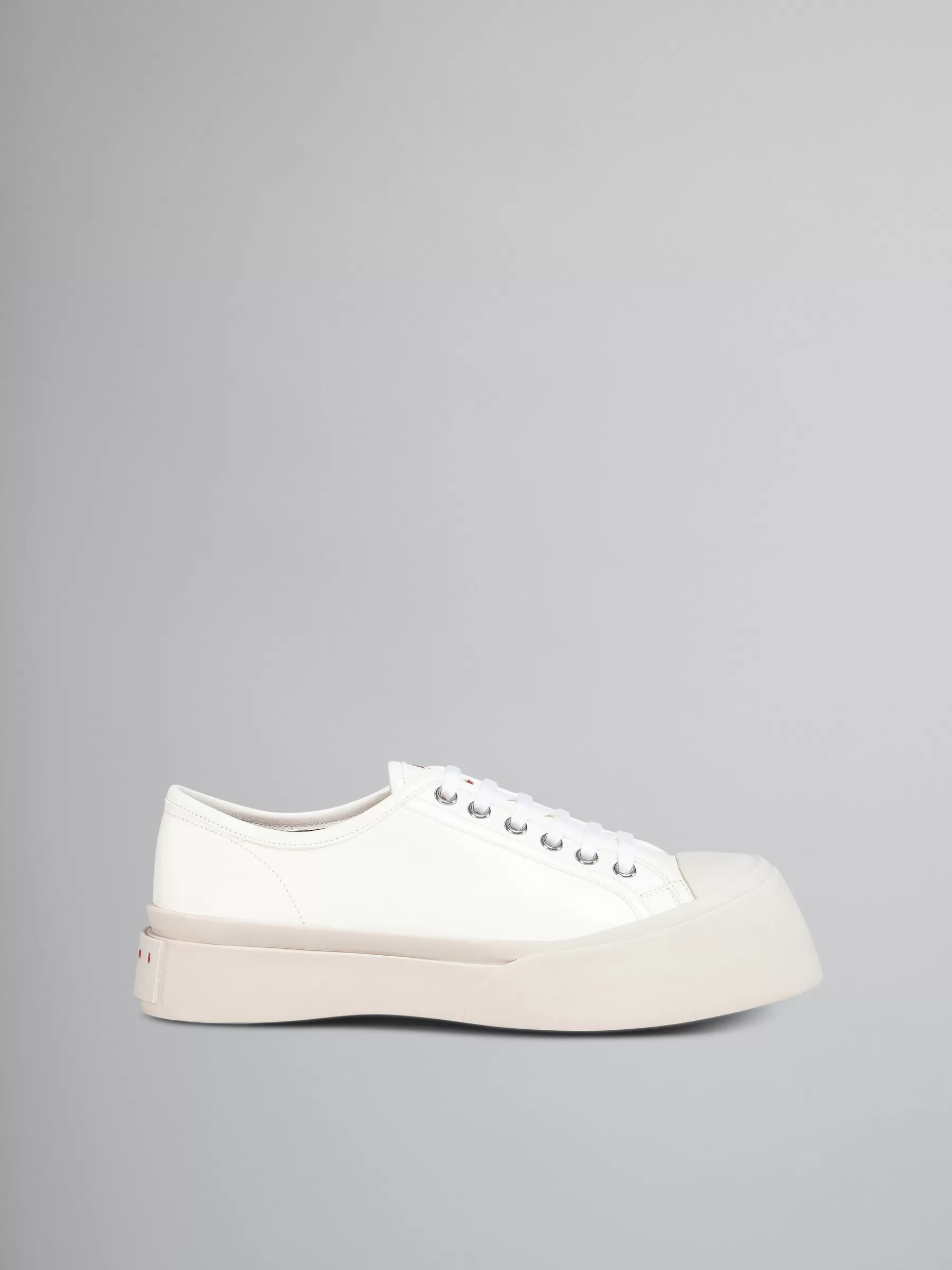 Marni White Nappa Leather Pablo Lace-up Sneaker LILYWHITE Cheap