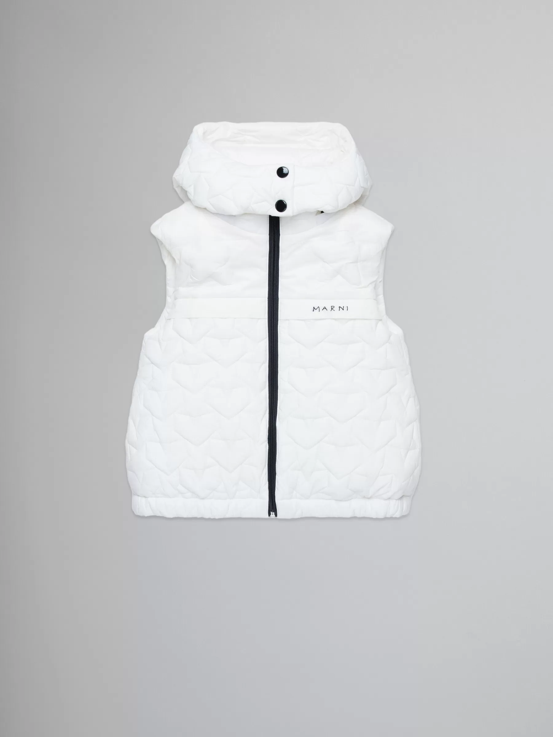 Marni White Sleeveless Padded Jacket With Stars NATURAL Best